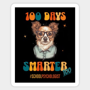 100 days smarter - school psychologist Sticker